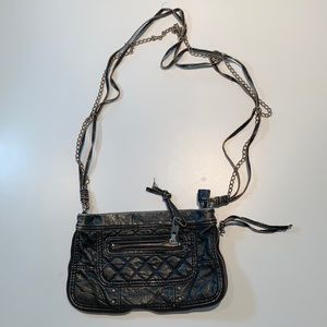 Black and Chain Crossbody Bag